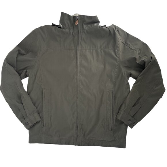 London Fog Men's Lightweight Rain Jacket Olive Green Size Small - Picture 4 of 9